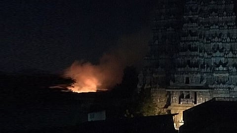 ಮಧುರೈ ಮೀನಾಕ್ಷಿ ದೇಗುಲದಲ್ಲಿ ಅಗ್ನಿ ಅವಘಡ