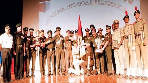 ಬೆಂಗಳೂರಿನಲ್ಲಿ ನಿನ್ನೆ ಸನ್ಮಾನಿತರಾದ ಕರ್ನಾಟಕ ಮತ್ತು ಗೋವಾ ಎನ್ ಸಿಸಿ ಕ್ಯಾಡೆಟ್ ಗಳು