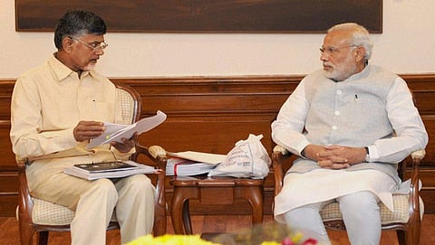 ನರೇಂದ್ರ ಮೋದಿ ಮತ್ತು ಚಂದ್ರಬಾಬು ನಾಯ್ಡು