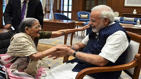 ಶರ್ಬತಿ ದೇವಿ-ನರೇಂದ್ರ ಮೋದಿ