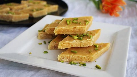 Cup burfi