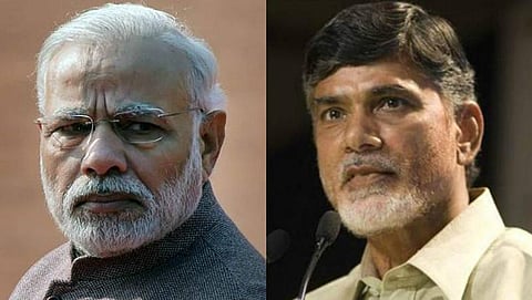 ಪ್ರಧಾನಮಂತ್ರಿ ನರೇಂದ್ರ ಮೋದಿ ಹಾಗೂ ಆಂಧ್ರಪ್ರದೇಶ ಸಿಎಂ ಚಂದ್ರಬಾಬು ನಾಯ್ಡು