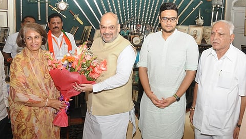 ರಾಜವಂಶಸ್ಥರೊಂದಿಗೆ ಅಮಿತ್ ಶಾ