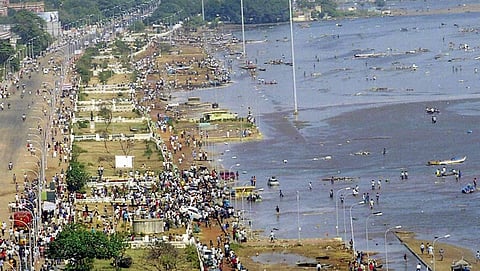 ಮರಿನಾ ಬೀಚ್ ನ ವೈಮಾನಿಕ ನೋಟ