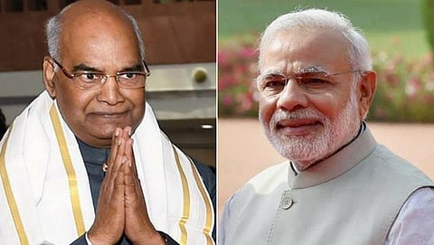ರಾಷ್ಟ್ರಪತಿ ಕೋವಿಂದ್ ಹಾಗೂ ಪ್ರಧಾನಮಂತ್ರಿ ನರೇಂದ್ರ ಮೋದಿ