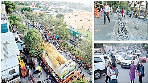 ಬೃಹತ್ ಗಾತ್ರದ ಹನಮನ ಪ್ರತಿಮೆ