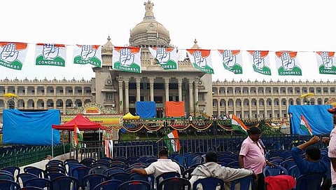 ಹೆಚ್.ಡಿ.ಕುಮಾರಸ್ವಾಮಿ ಪ್ರಮಾಣವಚನ ಸ್ವೀಕಾರಕ್ಕೆ ಕ್ಷಣಗಣನೆ ಆರಂಭ; ವಿಧಾನಸೌಧದೆದುರು ಭಾರೀ ಸಿದ್ಧತೆ