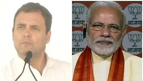 ರಾಹುಲ್ ಗಾಂಧಿ-ಪ್ರಧಾನ ಮಂತ್ರಿ ನರೇಂದ್ರ ಮೋದಿ