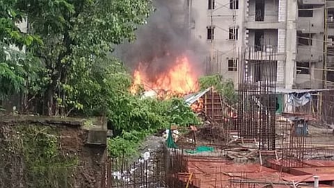 ಚಾರ್ಟರ್ಡ್ ವಿಮಾನ ಪತನ ದೃಶ್ಯ