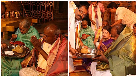 ತಿರುಪತಿಯಲ್ಲಿ ದೇವೇಗೌಡರ ಕುಟುಂಬ