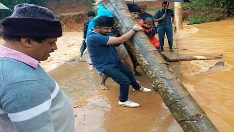 ಕಾರ್ಯಾಚರಣೆಯಲ್ಲಿ ತೊಡಗಿರುವ ಸಂಸದ ಪ್ರತಾಪ್ ಸಿಂಹ