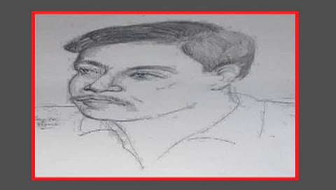 ಆರೋಪಿಯ ರೇಖಾಚಿತ್ರ
