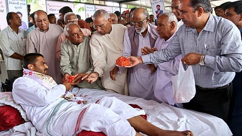 ಉಪವಾಸ ಸತ್ಯಾಗ್ರಹ ನಿರತ ಹಾರ್ದಿಕ್ ಪಟೇಲ್