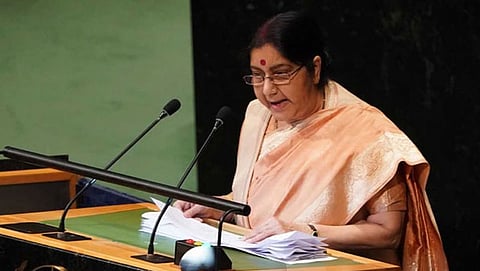 ವಿಶ್ವಸಂಸ್ಥೆಯಲ್ಲಿ ಸುಷ್ಮಾ ಸ್ವರಾಜ್