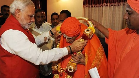 ನರೇಂದ್ರ ಮೋದಿ ಮತ್ತು ಶ್ರೀ ಶಿವಕುಮಾರ ಸ್ವಾಮಿಜಿ