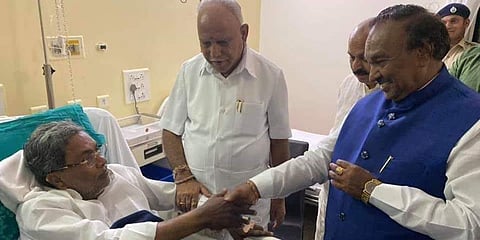 ಸಿದ್ದರಾಮಯ್ಯ ಅವರ ಆರೋಗ್ಯ ವಿಚಾರಿಸಿದ ಯಡಿಯೂರಪ್ಪ, ಈಶ್ವರಪ್ಪ: ಸಿಎಂ ನಡೆಗೆ ಮೆಚ್ಚುಗೆಯ ಮಹಾಪೂರ