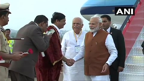 ಪ್ರಧಾನಿ ಮೋದಿ ಹುಬ್ಬಳ್ಳಿಗೆ ಆಗಮನ