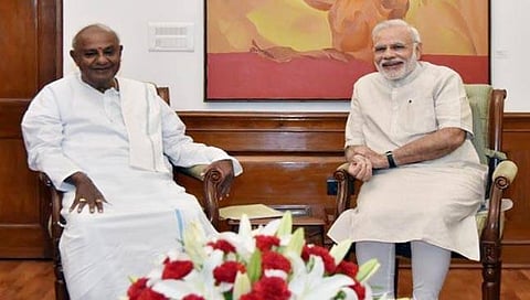 ನರೇಂದ್ರ ಮೋದಿ, ಹೆಚ್ ಡಿ ದೇವೇಗೌಡ