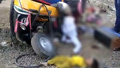 ಅಪಘಾತಕ್ಕಿಡಾದ ಆಟೋ