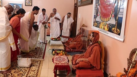 ಶೃಂಗೇರಿ ಮಠದಲ್ಲಿ ದೇವೇಗೌಡರ ಕುಟುಂಬ