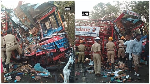 ಅಪಘಾತಕ್ಕೀಡಾದ ಟ್ರಕ್