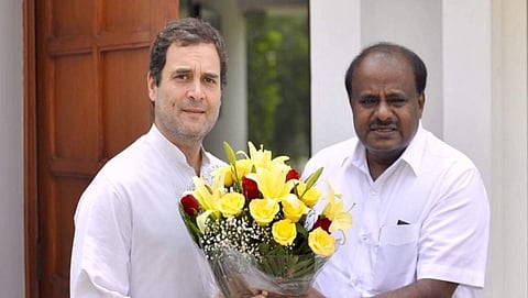 ರಾಹುಲ್ ಗಾಂಧಿ, ಹೆಚ್ ಡಿ ಕುಮಾರಸ್ವಾಮಿ