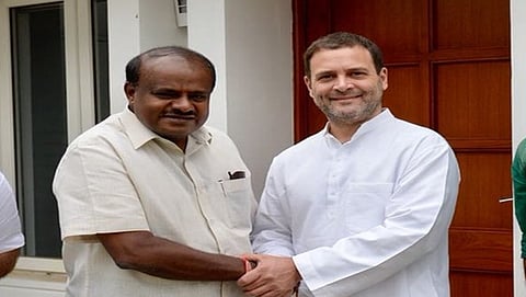 ರಾಜೀನಾಮೆ ಕೊಡಲು ಕುಮಾರಸ್ವಾಮಿ ನಿರ್ಧಾರ, ತಡೆದ ರಾಹುಲ್ ಗಾಂಧಿ