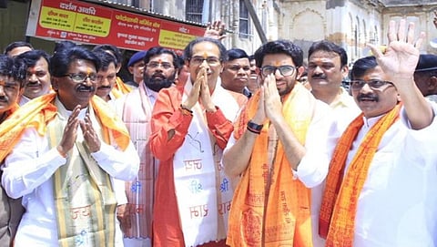 ಉದ್ಧವ್ ಠಾಕ್ರೆ ಜೊತೆಗೆ ಶಿವಸೇನಾ ಸಂಸದರು