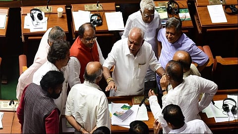 ವಿಧಾನಸಭೆ ಕಲಾಪದಲ್ಲಿ ಬಿಜೆಪಿ ನಾಯಕರ ಚರ್ಚೆ