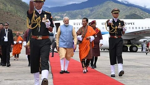 ಭೂತಾನ್ ಗೆ ಪ್ರಧಾನಿ ಮೋದಿ ಆಗಮನ