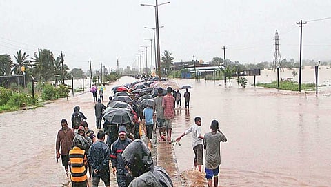 ಜಲಾವೃತಗೊಂಡ ಬೆಳಗಾವಿ ನಗರ