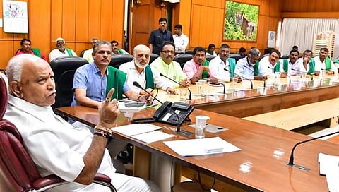 ರೈತ ಮುಖಂಡರೊಡನೆ ಸಿಎಂ ಯಡಿಯೂರಪ್ಪ ಸಭೆ