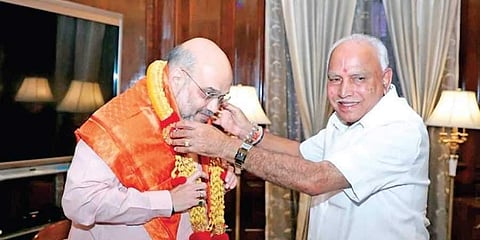 ಅಮಿತ್ ಶಾ - ಬಿಎಸ್ ವೈ(ಸಂಗ್ರಹ ಚಿತ್ರ))