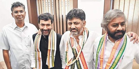 ಡಿಕೆ ಶಿವಕುಮಾರ್ ಜೊತೆ ಕೆಪಿಸಿಸಿ ಕಾರ್ಯಾಧ್ಯಕ್ಷರು