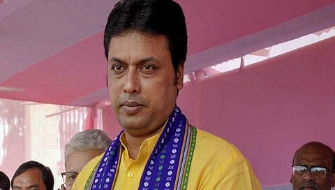 ತ್ರಿಪುರಾ ಮುಖ್ಯಮಂತ್ರಿ ಬಿಪ್ಲವ್ ಕುಮಾರ್ ದೇಬ್ (ಫೈಲ್ ಚಿತ್ರ