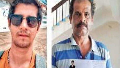 ಹಡಗಿನಲ್ಲಿ ಸಿಲುಕಿರುವ ಅಭಿಷೇಕ್ ಹಾಗೂ ಆತನ ಅಸಹಾಯಕ ತಂದೆ