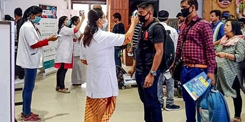 ವಿಮಾನ ನಿಲ್ದಾಣದಲ್ಲಿ ಥರ್ಮಲ್ ಸ್ಕ್ರೀನಿಂಗ್