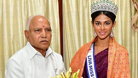 ಸೌಂದರ್ಯ ಸ್ಪರ್ಧೆ ವಿಜೇತ ಮಿಸ್ ದಿವಾಗೆ ಶುಭಕೋರಿದ ಮುಖ್ಯಮಂತ್ರಿ ಯಡಿಯೂರಪ್ಪ
