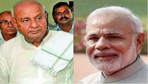 ಎಚ್. ಡಿ. ದೇವೇಗೌಡ, ಪ್ರಧಾನಿ ಮೋದಿ
