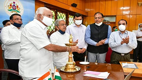 ಶಿವಮೊಗ್ಗ ವಿಮಾನ ನಿಲ್ದಾಣ ಕಾಮಗಾರಿಗೆ ಸಿಎಂ ಚಾಲನೆ