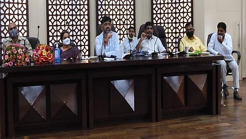 ರಾಮನಗರದಲ್ಲಿ ಶಿವಕುಮಾರ್ ಸಭೆ
