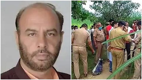 ಎಡಚಿತ್ರದಲ್ಲಿ ಸಂಜಯ್ ಖೊಖೋರ್, ಬಲಚಿತ್ರದಲ್ಲಿ ಪೊಲೀಸರು ಘಟನೆ ನಡೆದ ಸ್ಥಳದಲ್ಲಿ ಪರಿಶೀಲಿಸುತ್ತಿರುವುದು