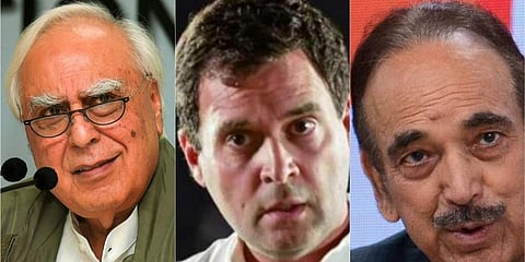 ಕಪಿಲ್ ಸಿಬಲ್ - ರಾಹುಲ್ ಗಾಂಧಿ - ಗುಲಾಂ ನಬಿ ಆಜಾದ್