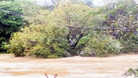 ಪ್ರವಾಹದಲ್ಲಿ ಸಿಲುಕಿದ್ದ ರೈತ