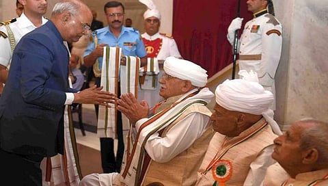 ಕ್ವಿಟ್ ಇಂಡಿಯಾ ದಿನಾಚರಣೆ:  202 ಸ್ವಾತಂತ್ರ್ಯ ಹೋರಾಟಗಾರರಿಗೆ ರಾಷ್ಟ್ರಪತಿ ಗೌರವ
