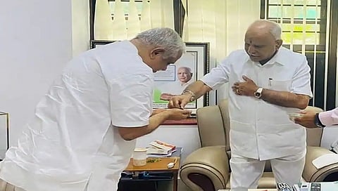 ಯಡಿಯೂರಪ್ಪ -ಬಿಎಲ್ ಸಂತೋಷ್ ಭೇಟಿ