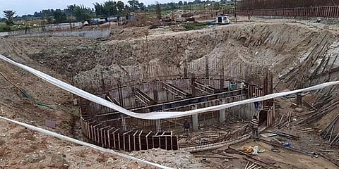 ನಿರ್ಮಾಣ ಹಂತದ  ಕೊಳಚೆ ನೀರು ಸಂಸ್ಕರಣಾ ಘಟಕ