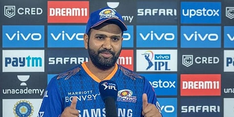 ಮುಂಬೈ ಇಂಡಿಯನ್ಸ್ ನಾಯಕ ರೋಹಿತ್ ಗೆ 12 ಲಕ್ಷ ರೂಪಾಯಿ ದಂಡ