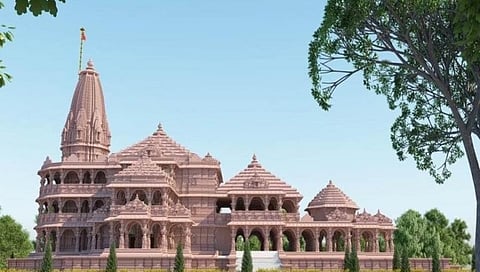 ಅಯೋಧ್ಯೆಯ ಉದ್ದೇಶಿತ ರಾಮಮಂದಿರದ ನಕ್ಷೆ