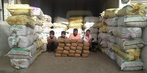 ಬಂಧಿತ ಕಳ್ಳ ಸಾಗಣೆದಾರರು